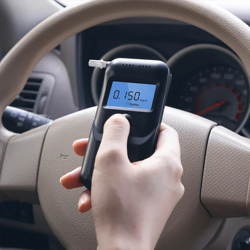 

Digital Alcohol Tester Professional Alcohol Detector Breathalyzer Police Alcotester LCD Display Drunk Driving Test