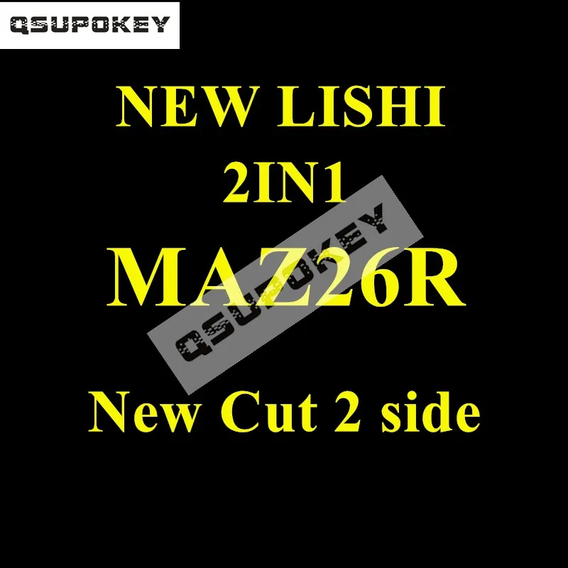 Nowy oryginalny Lishi 2w1 MAZ26R Cut 2 strony kompatybilny z Mazda 2014+ inteligentnymi zamkami wpustowymi