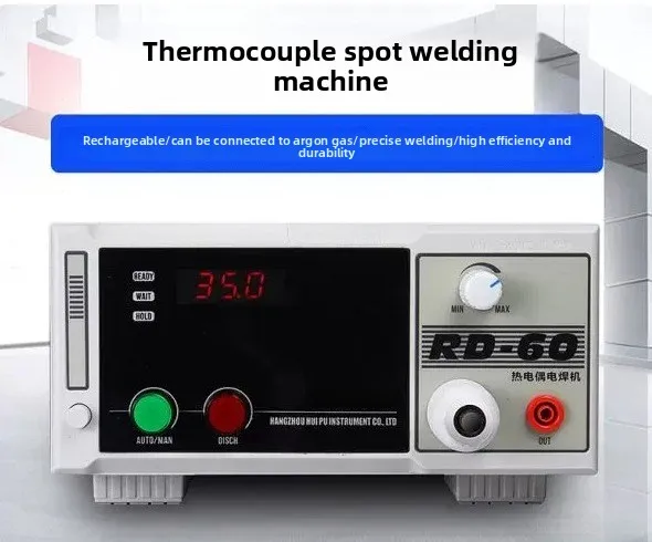 RD-60A Thermocouple Spot Welder with K/T Type Wire Welding,High Precision Temperature Sensor Junction Maker for Lab & Industrial