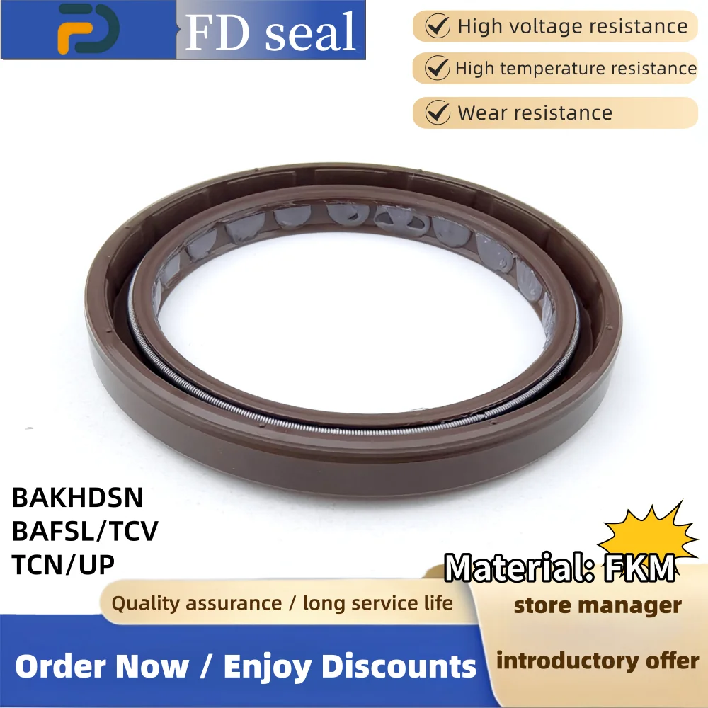 FKM Shaft Seal 60*80*7/5.5mm A6VM107 PV180R1L High Pressure Hydraulic Pump Oil Seal Tractor Accessories Gasket Tool ISO 9001