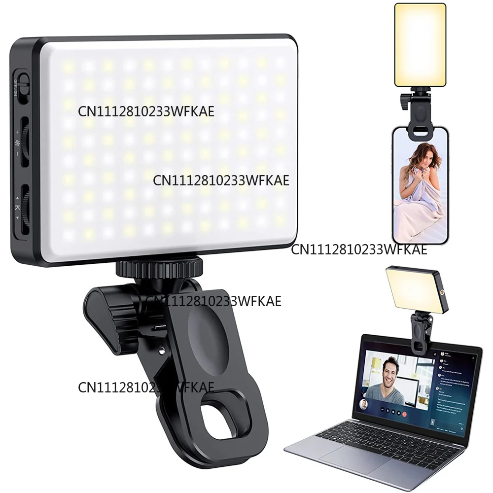 LED Selfie Light Phone fill light 120 LED 3000mAh Rechargeable Portable Video Light for TikTok Vlog Video Conference Selfie