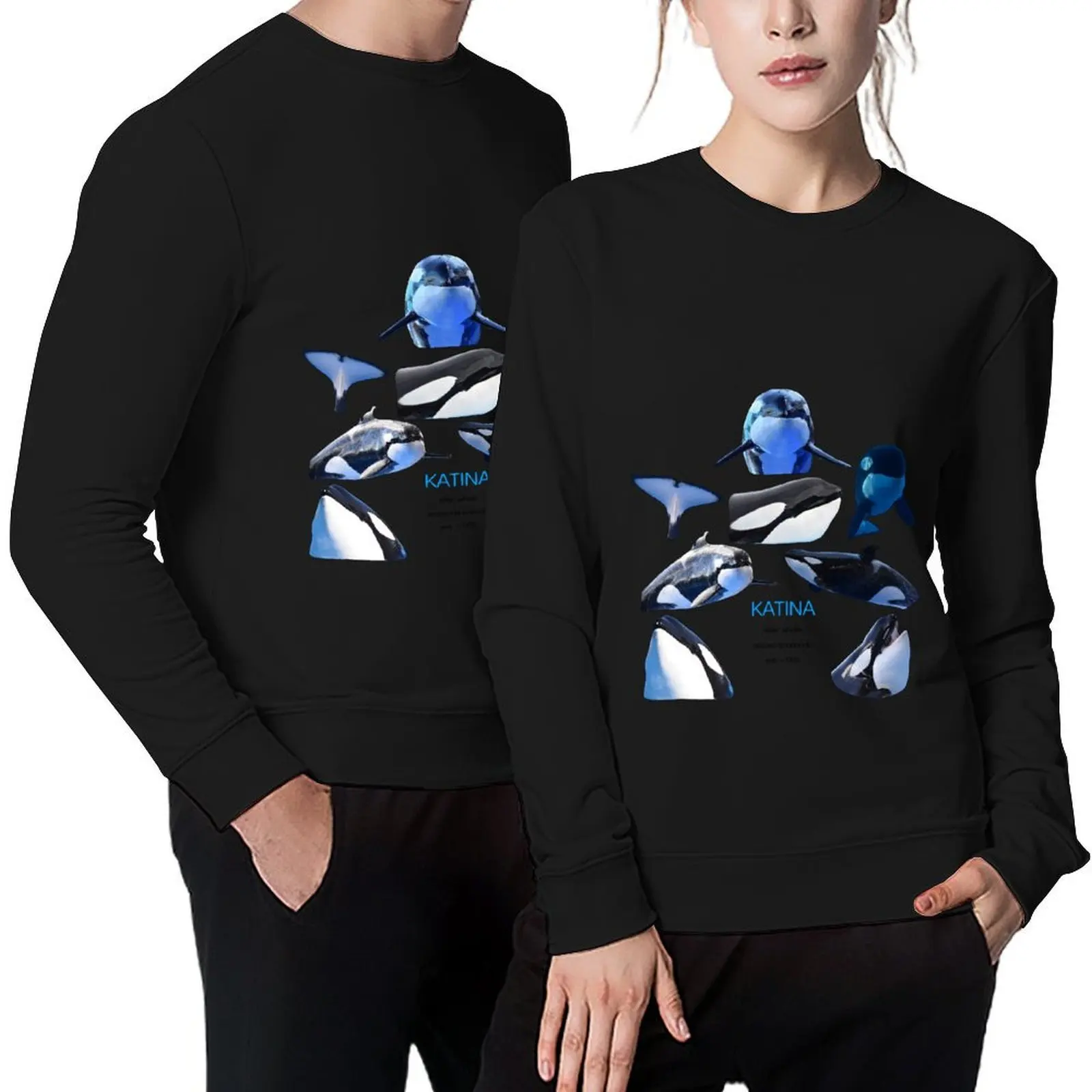 

Katina Orca Pullover men's autumn clothes tracksuit men men's clothing anime clothes oversize sweatshirts