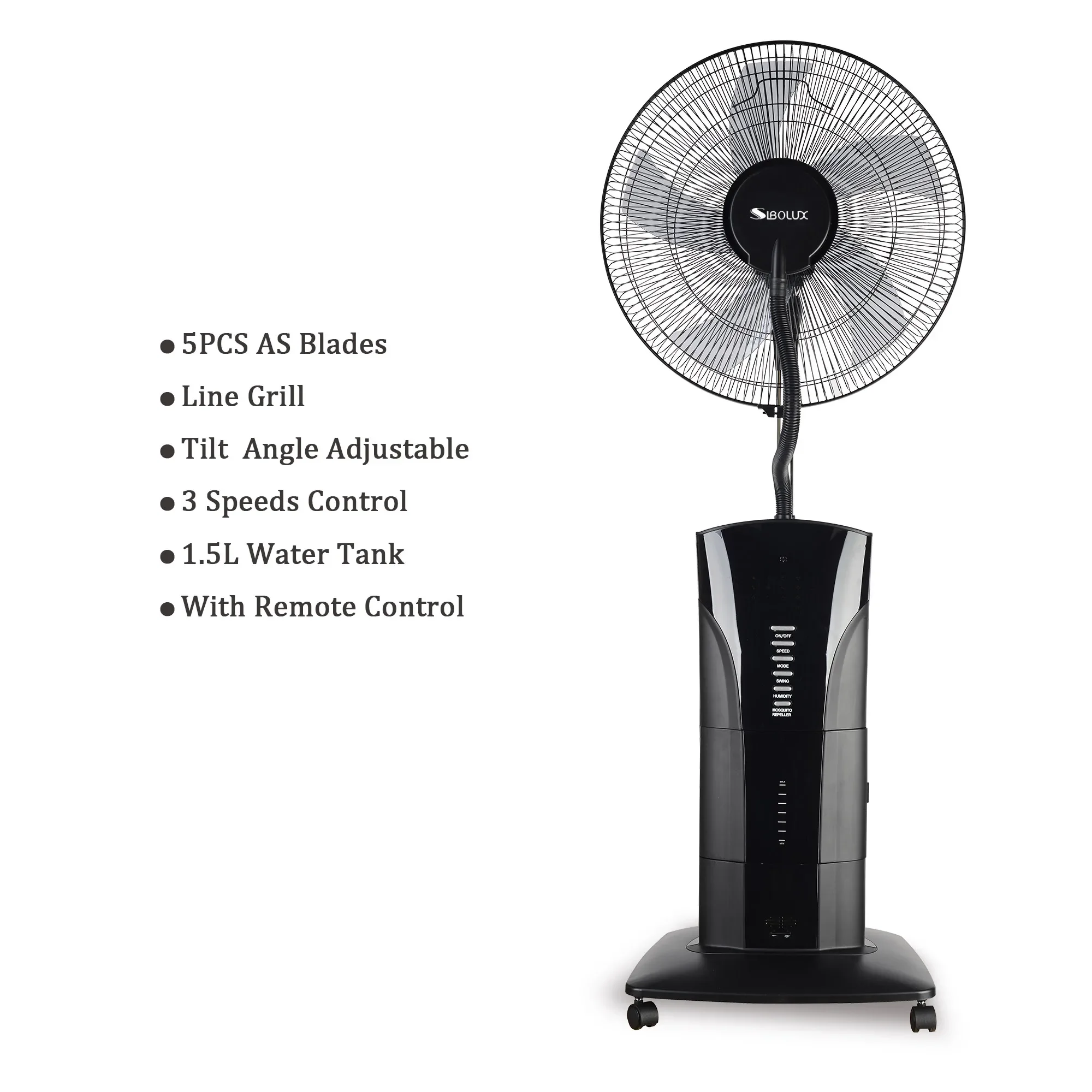 YYHC-Hot indoor cooling oscillating remote control spray fan