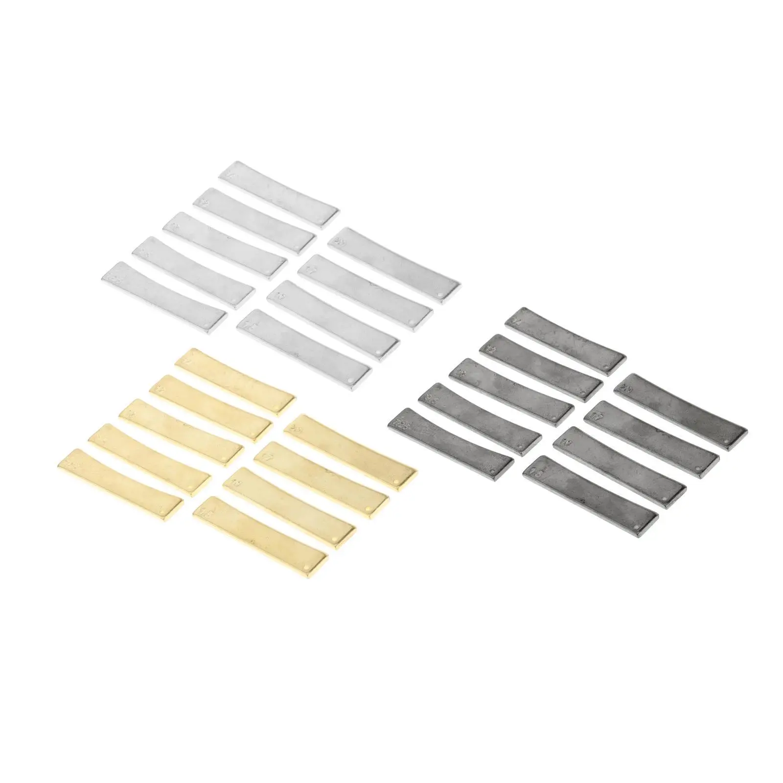 9pcs Durable Brass Guitar Bass Radius Fingerboard Fret Press Caul Insert for Guitarist Luthier Tools Guitar Maintenance Kit