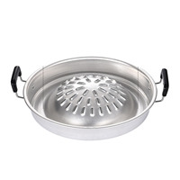 Barbecue Grill Pot Steak Grill Charcoal Pan Multifunctional Aluminum Barbecue Grill Hot Pot for Family Gathering Outdoor Picnics