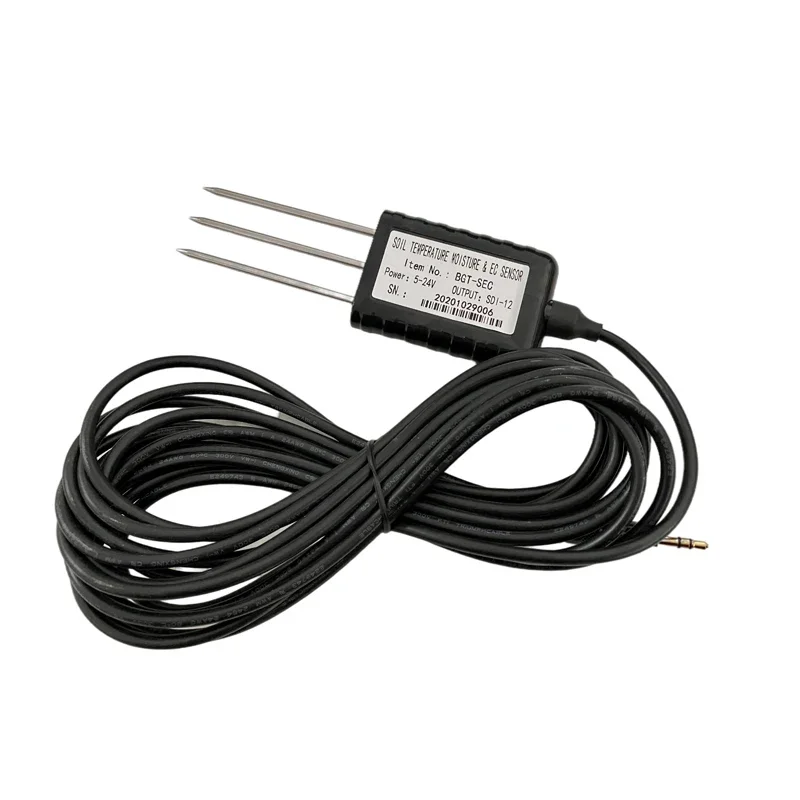 BGT UART SDI12 3.3V RS485 IoT FDR Combined Soil Temperature Moisture Sensor For Agriculture and Greenhouse