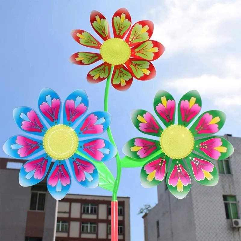 F62d 10pieces Spinners Wind For Children Windmill Toy Beach Backyard Camping Ornement