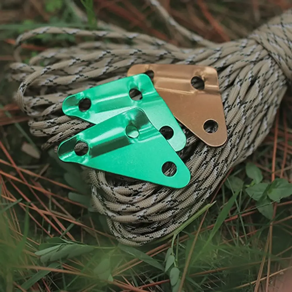 

3-Holes Triangle Cord Fastener Tent Rope Fastener Wind Cord Adjuster Camping Tent Fastener Cord Buckle Stopper Wind Rope Buckle