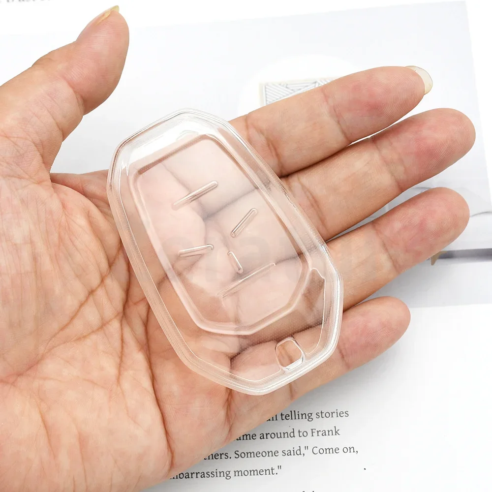 Transparent TPU For Ssang Yong 2020 G4 Rexton SsangYong Car Remote Smart Key Case Cover Fob Keychain Shell Keyless Accessories