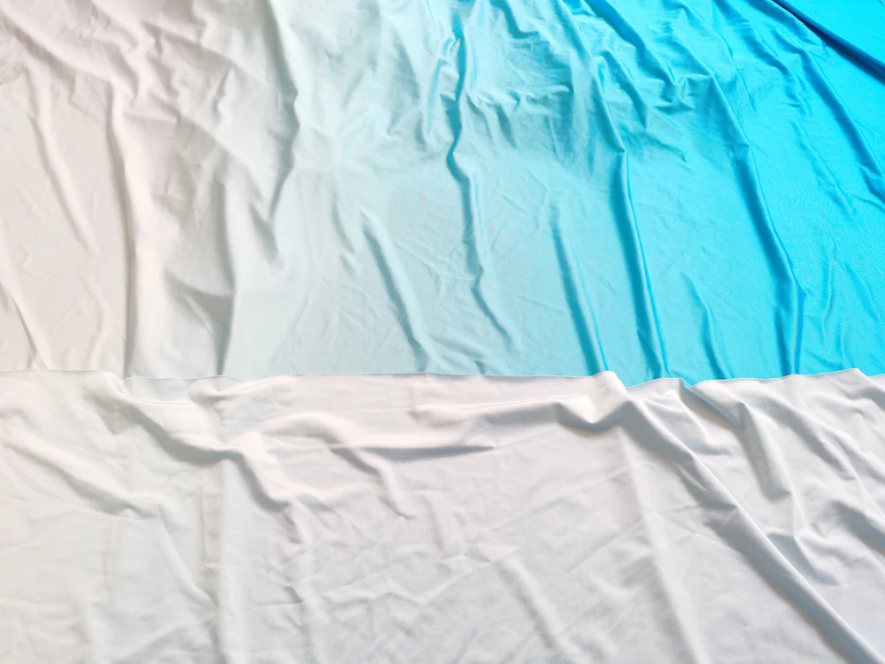 1 Meter x 1,5 Meter Graduell verlaufender Ombre-Strickstoff aus Spandex für Trainingskleidung und lateinamerikanische Tanzbekleidung – Detail 15