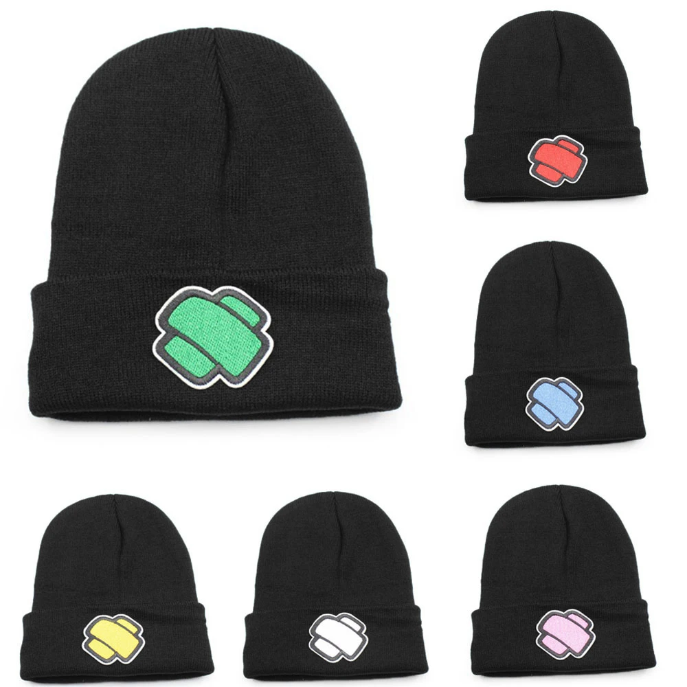 Unisex 6 Colors Cartoon Medical Band Aid Fabric Patch Embroidery Style Knitting Beanies Skull Hat Outdoor Warmth Cold Cap W223