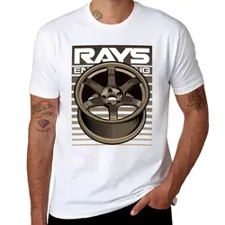 Camiseta personalizada de manga larga para hombre, camisa divertida de gran tamaño con rueda de coche Volk Rays TE37, novedad