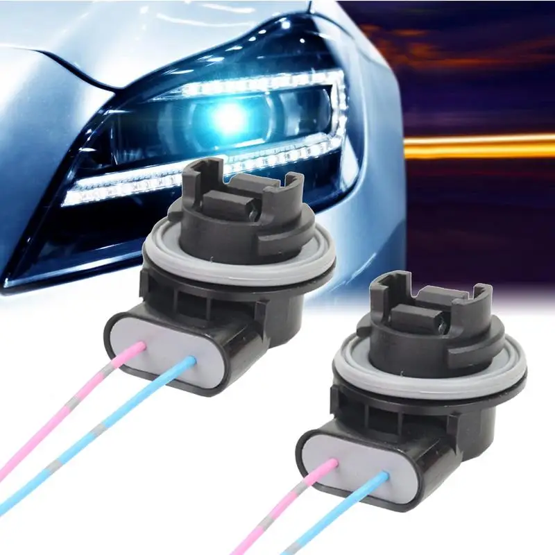 Brake Light Socket Car Accessories Led Bulb Adapters 2pcs Excellent Conductivity Light Socket For Enhanced Performance For Turn