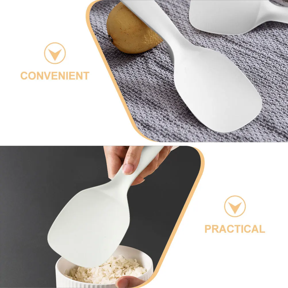 

Ложка для риса с антипригарным покрытием, износостойкая, удобная, для дома, отеля, ресторана, подарок, безопасная многоразовая ложка для риса