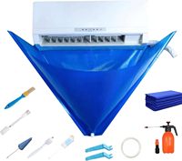 110cm Large Air Conditioner Cleaning Cover Kit  AC Cleaning Water Receiving Bags Household Hanging Air Conditioner Cleaner Sets