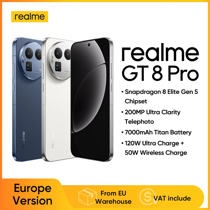 realme GT 8 Pro EU — Snapdragon 8 Elite Gen 5 e 200MP