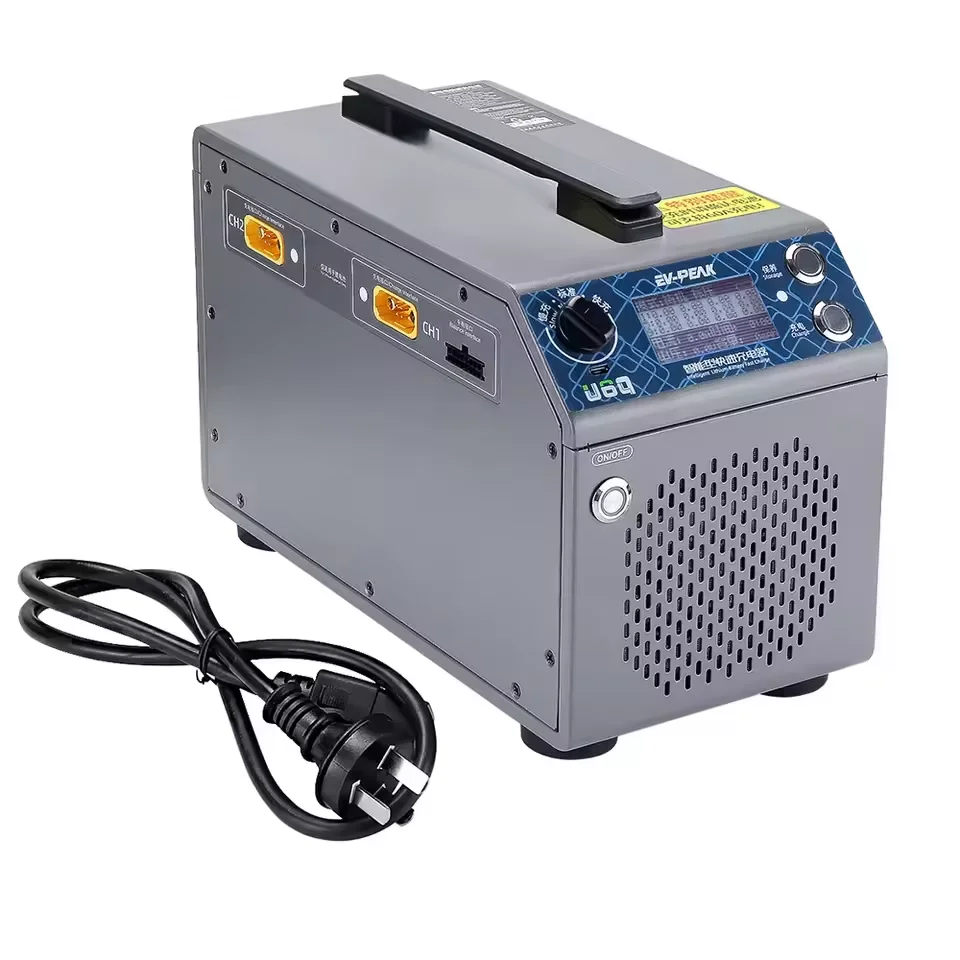 EV-PEAK U6Q LiPo Battery Charger 3000W 60A Intelligent Balance Charger for LiPo LiHv