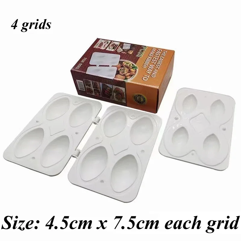 صانع كرات اللحم اليدوية صانع قوالب رغيف اللحم أدوات المطبخ محشوة صانع كرات اللحم المعالج لفة كعكة الحلوى ديكور #4