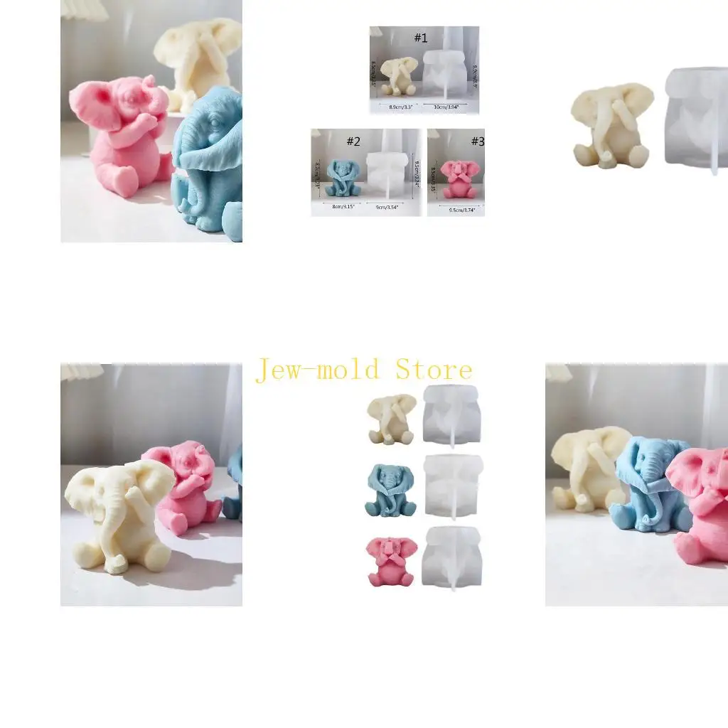

C71B DIY Elephant Molds Craft Handmade Mold Cake-Decor Mold Tool