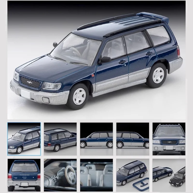 TOMICA TLV 1:64 N328a Subaru Forester Blue, alloy die-cast miniature simulation car Tide play model, boy toy holiday gift.