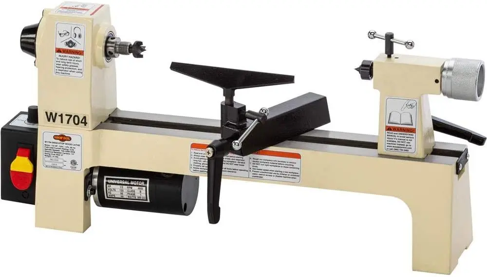 SHOP FOX W1704 1/3-Horsepower Benchtop Lathe