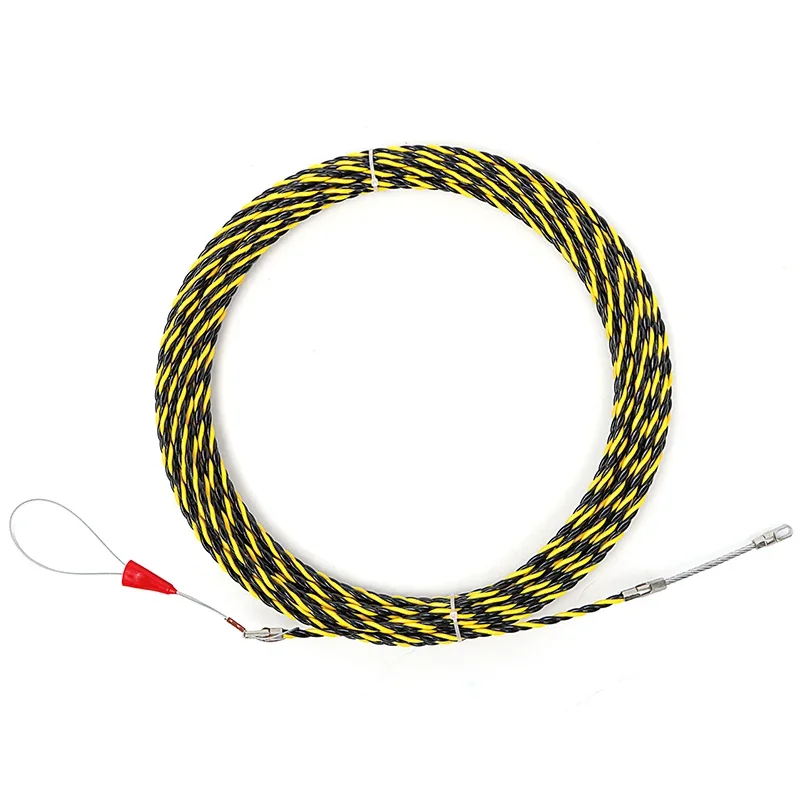 6mm 5-50m Cable Puller Guide Device Fiberglass Electric Cable Push Pullers Tape Wire Threading Aid Tool for Wiring Installation