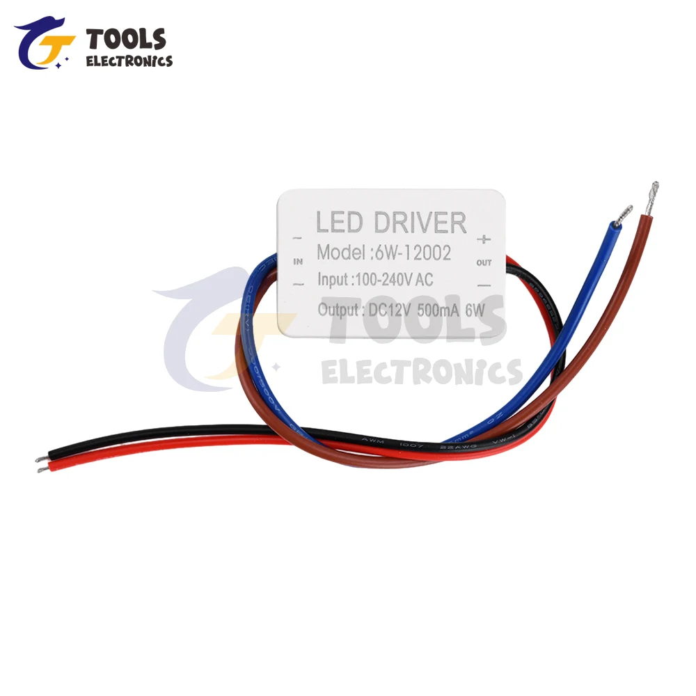 DC 12V  0.5A 6W LED Driver Constant Voltage Driver Power Supply Bathroom Light Mirror Front Light Strip Driver Power Supply