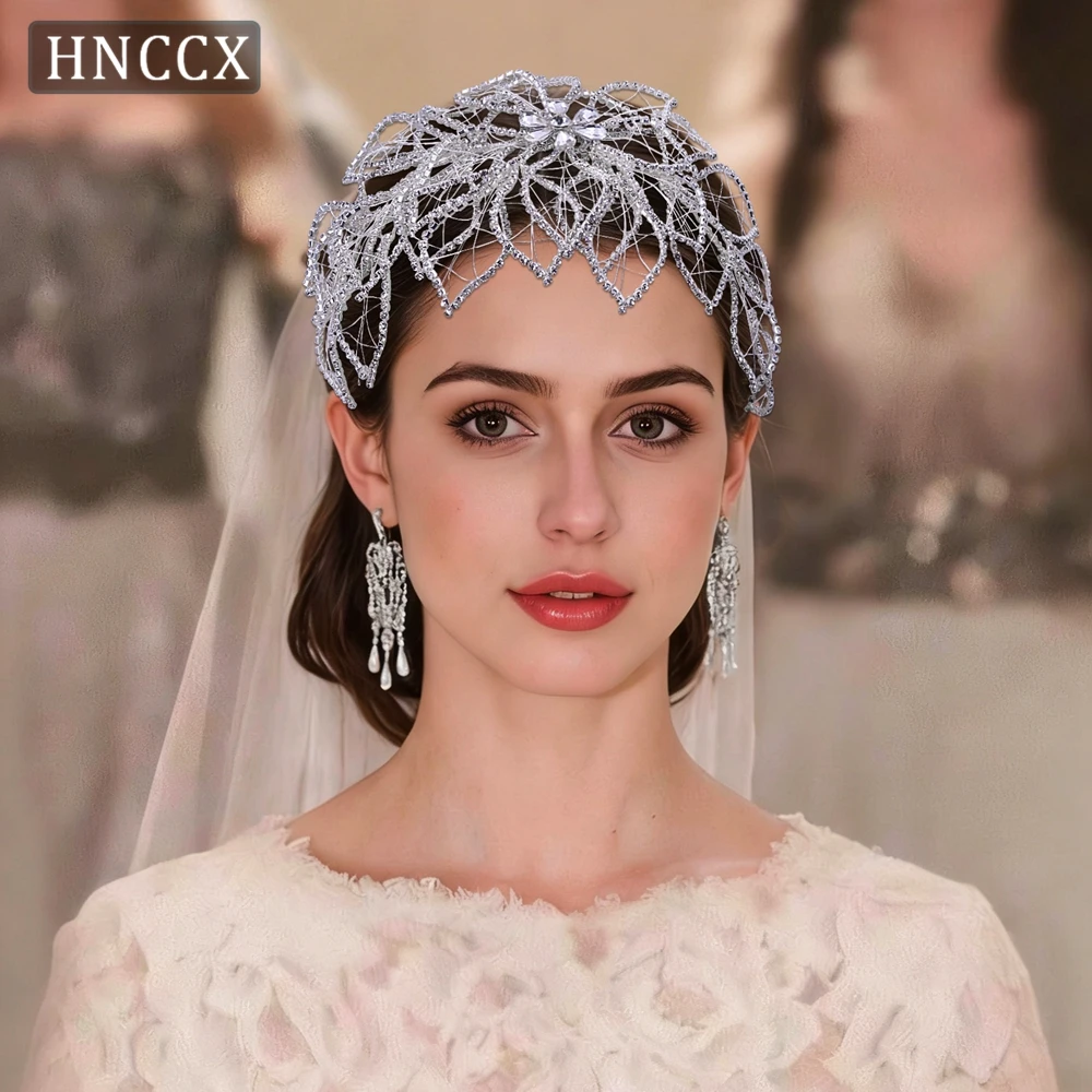 

YouLaPan Hollow Leaf Headband for Woman Rhinestone Bridal Headpiece Wedding Hair Accessories Bridesmaid Bride Headdress HP256A