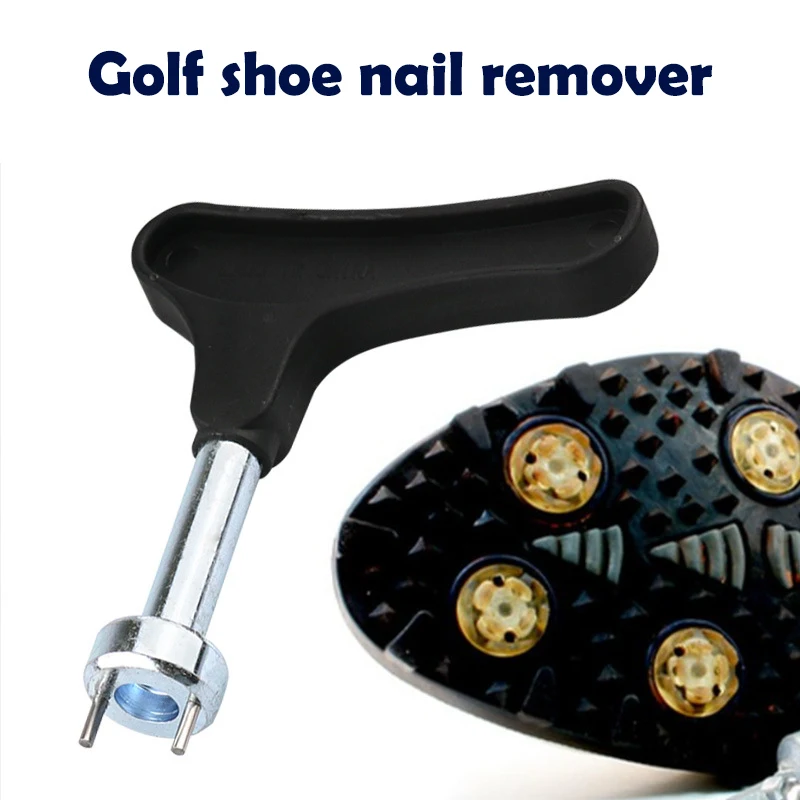 Extracteur de clous pour chaussures de golf, outil de retrait de pointes de golf, poignée de clé à cliquet, accessoires de remplacement de pointes de chaussures de golf