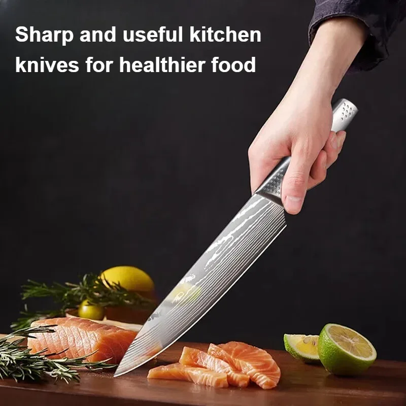 Chief chef's knife kitchen household vegetable cutting Yusheng meat cutting multi-purpose fruit cooking steak knife view 4