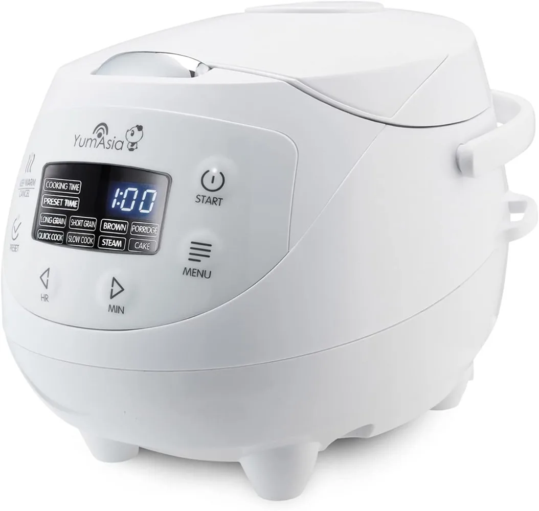 Yum Asia Panda Mini Rice Cooker With Ninja Ceramic Bowl and Advanced Fuzzy Logic (3.5 cup, 0.63 litre) 4 Rice Cooking Functions