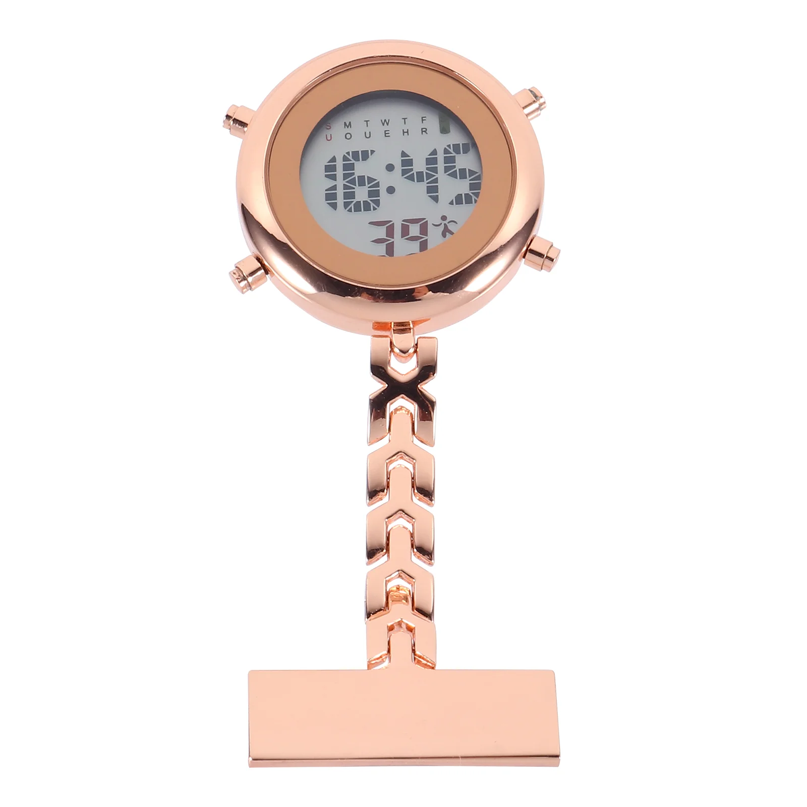 Nurse Table Hanging Fob Watch Women Watches Electronic Mens Alloy Pocket for Digital Lapel Pin