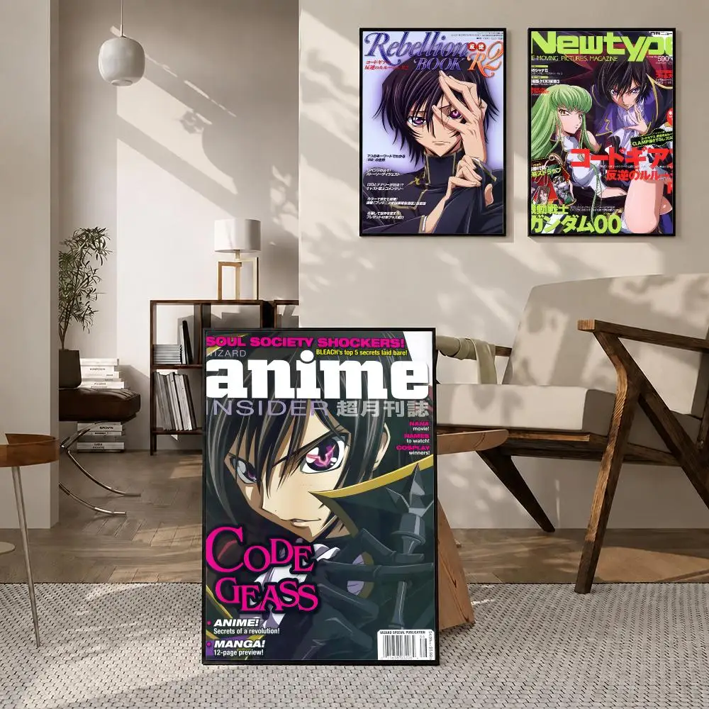 Anime Code Geass Poster High-definition  stickers, suitable for bedroom, living room, home decoration