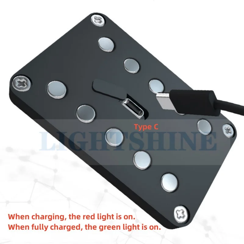 Solar Flash Warning Light For Big Truck Magnetic Absorption /Screw /Adhesive Fixed Anti-Rear-End Lighting Line Free 650mah