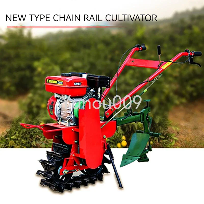 Track Cultivator Agricultural Use Trenching Soil Cultivation Plough Field Soil Cultivation Gasoline and Diesel Models Chain