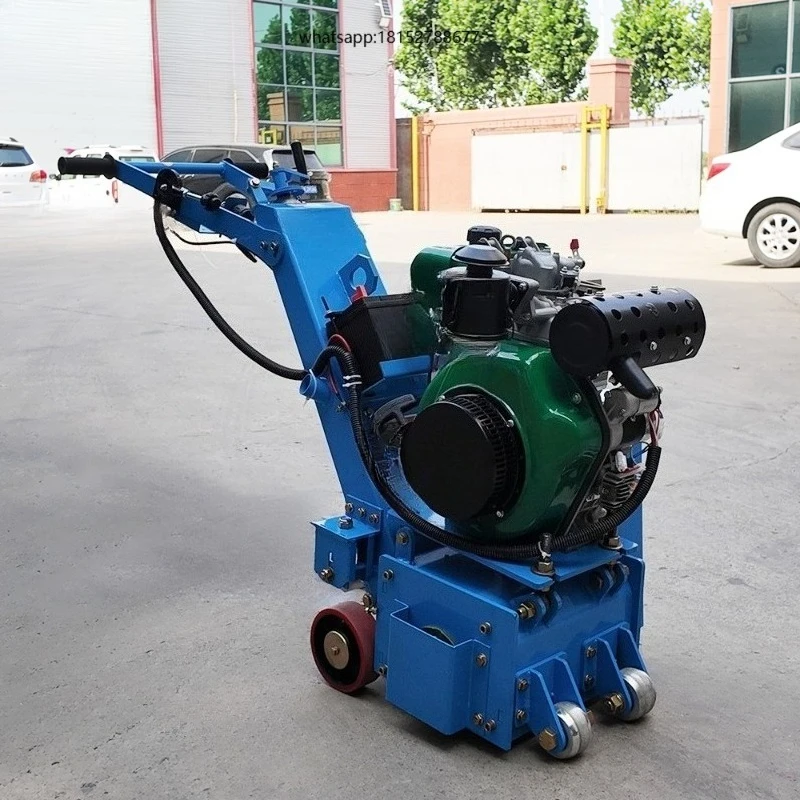 Engine Driven Concrete Scarifier with Water Spray Dust Control 300mm Planer Milling Machine for Concrete