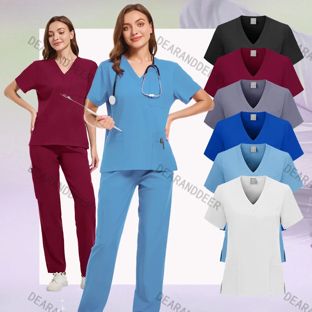 Hospital doctor and nurse uniforms, medical operation suits, female operation suits, operation work clothes, casual sport pants