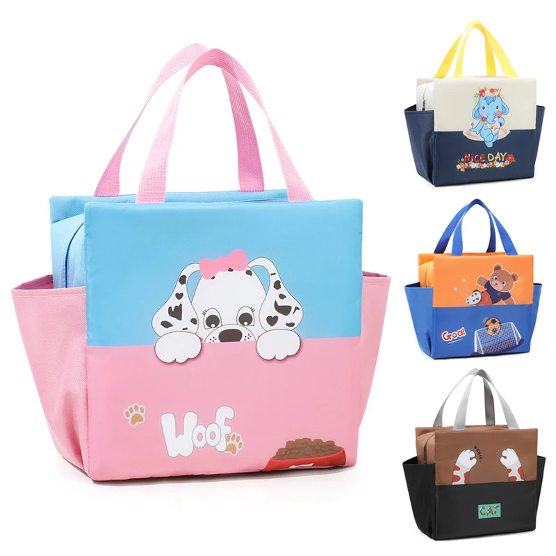 

Cartoon Lunch Bags for Children Back to School Kids Thermal lunchbox Bag Picnic Thermal Insulation Bags Large Capacity
