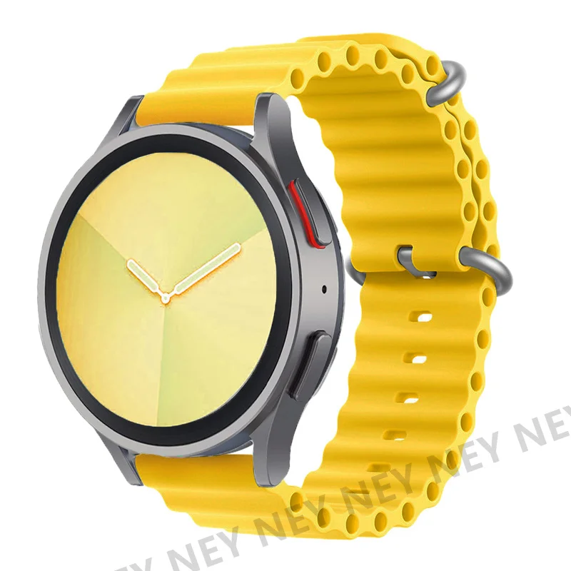 Ремешок для часов Ocean для Samsung Galaxy Watch7 6 4-classic/5-Pro/active 2/Gear, силиконовый браслет 22 мм 20 мм, ремешок Huawei GT 2 3 pro