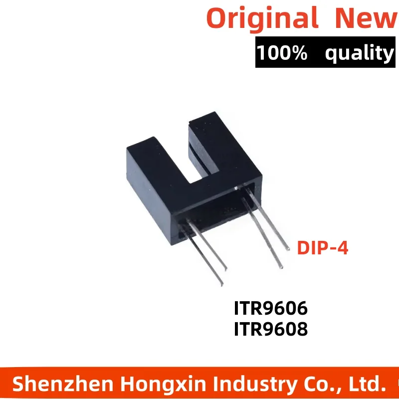 

10pcs new photoelectric switch sensor ITR9606 ITR-9608 slot width 5MM slot type optocoupler paired DIP-4