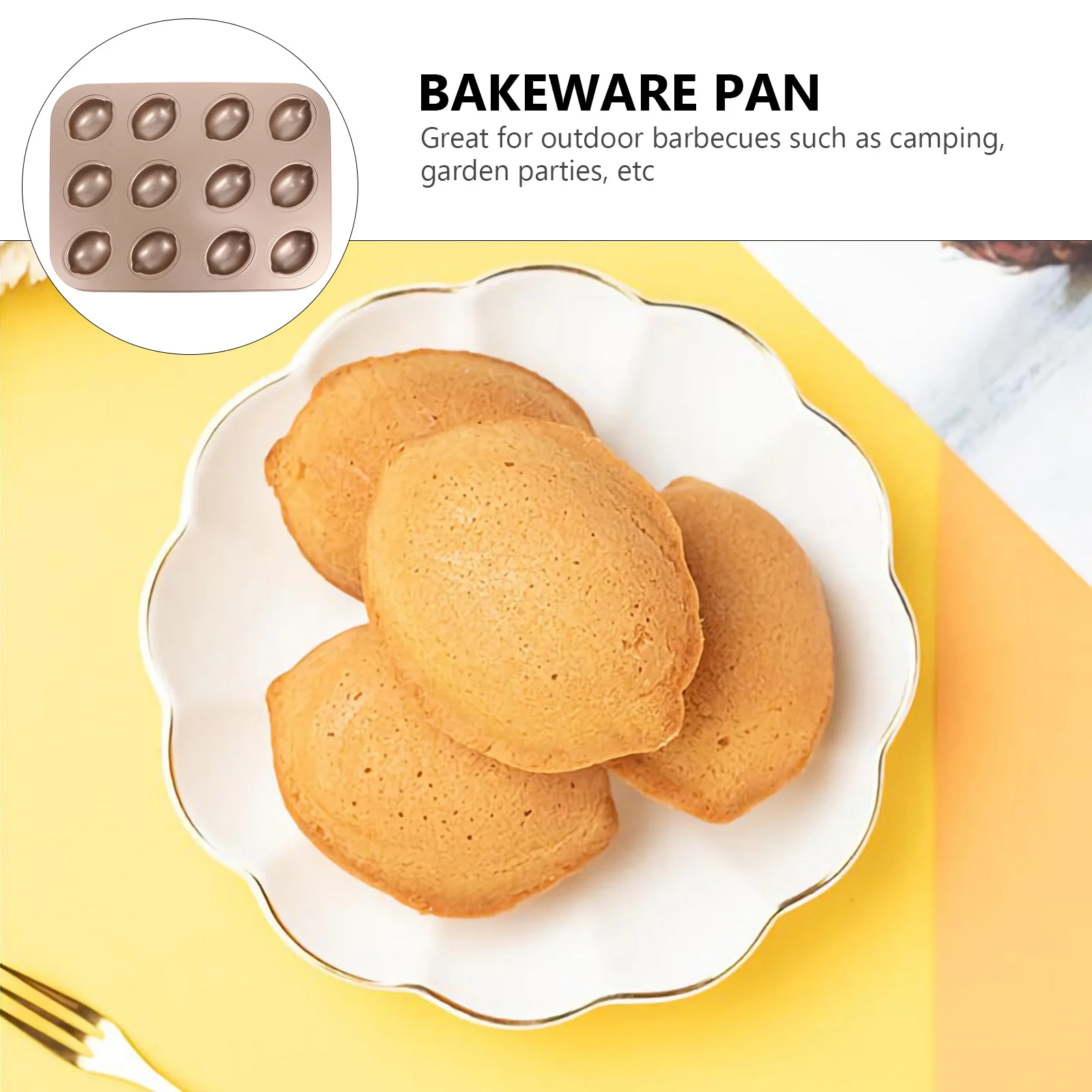 1 шт., высококачественная форма для выпечки из углеродистой стали с антипригарным покрытием, легко чистится, идеально подходит для садовых вечеринок, кемпинга, формы для выпечки, сковорода