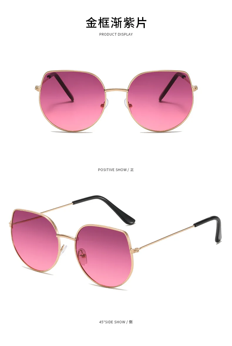 Cat Eye Sonnenbrille Männer Vintage Metall Sonnenbrille für Frauen Luxusmarke Brille Sonnenbrille Damen Sonnenbrille für weibliche männliche antike – Detail 14