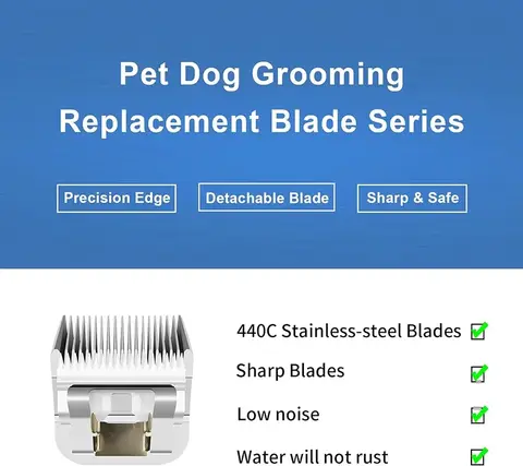 5/8" HT Detachable Pet Ceramic Blade, Compatible with Andis AG,AGC,AGP,AGRC,AG, Oster A5, Wahl KM Series Clipper,Size: 3/4" 16mm