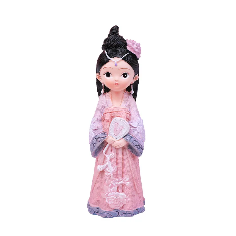 Hanfu girl court style girl ornament, tabletop ornament small ornament