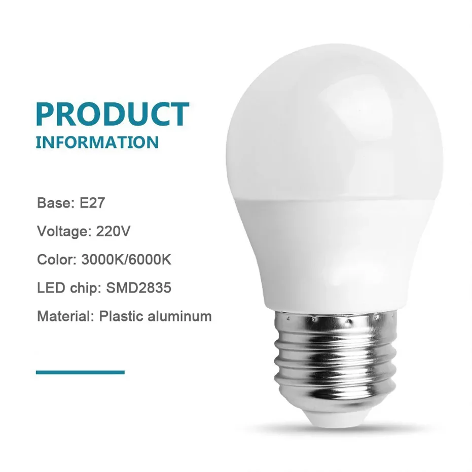 E27 LED Bubble Ball Bulb 220V 3W 5W 7W 9W 12W 15W 18W LED Bulb Lamp Cold White Warm White Lampada Ampoule Bombilla Lamp