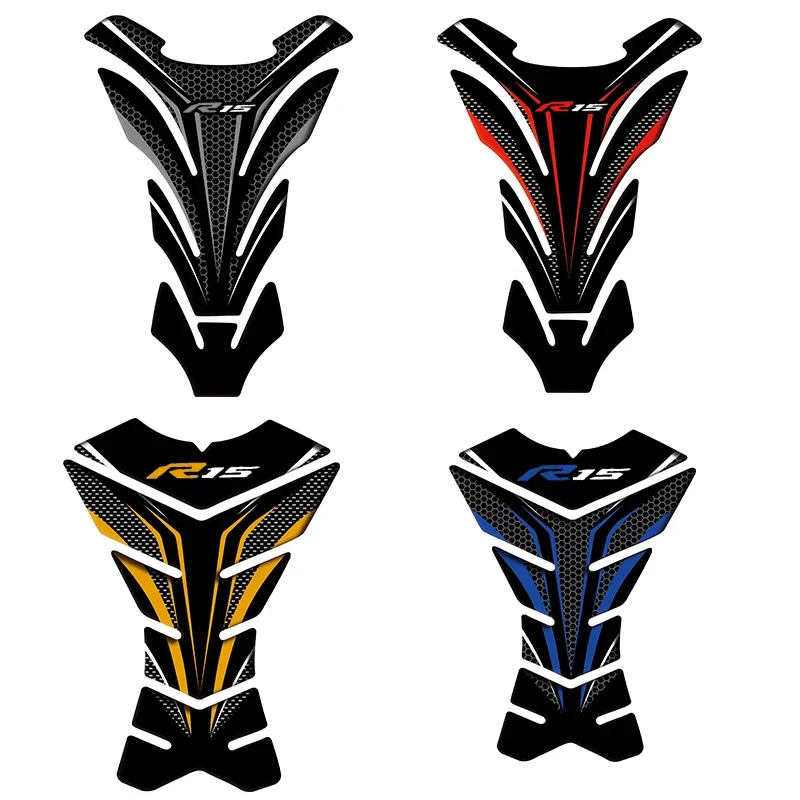 

3D Carbon-look Motorcycle Tank Pad Protector Decal Stickers Case for yzfr15 YZFR15 YZF R15 R15