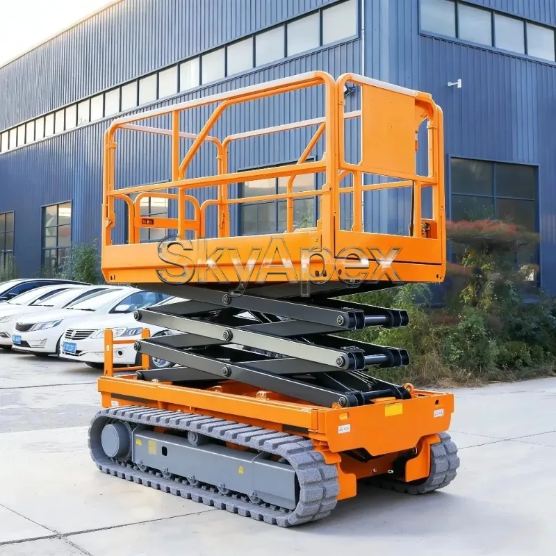 Fob Lifting Hoist Self Propelled Hydraulic Mini Household Movable Aerial Ladder High Altitude Working Lift Cart HeavyDuty