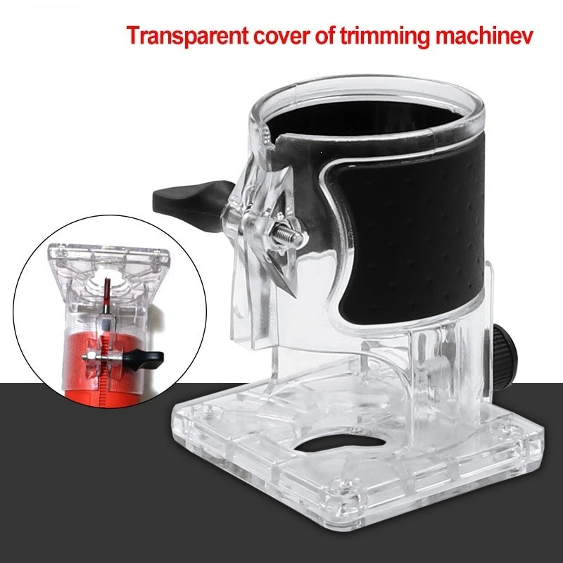 Woodworking Trimming Machine, Engraving Machine Accessories, Transparent Cover, Trimming Guide Base, Aircraft Frame Sample