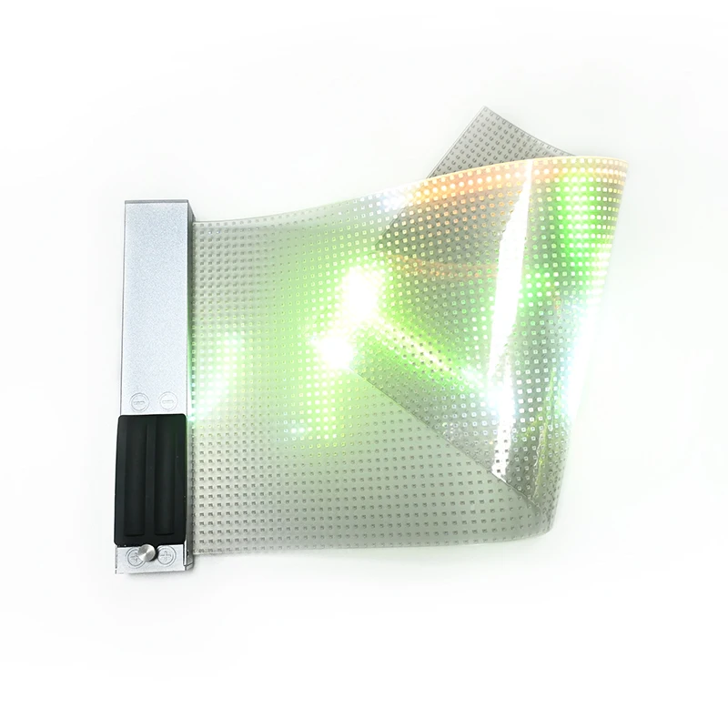 P4 P5 P6 P7 P8 P10 Flexible Paper LED Display Light Digital Signage Transparent Strip Window LED Advertising Screen Display