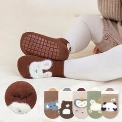 Lawadka Winter Kinder Mädchen Junge Socken Anti-Rutsch-Baumwolle Babys ocken für Mädchen Jungen lässig Soft Print Kleinkind Kinder socke rutsch fest